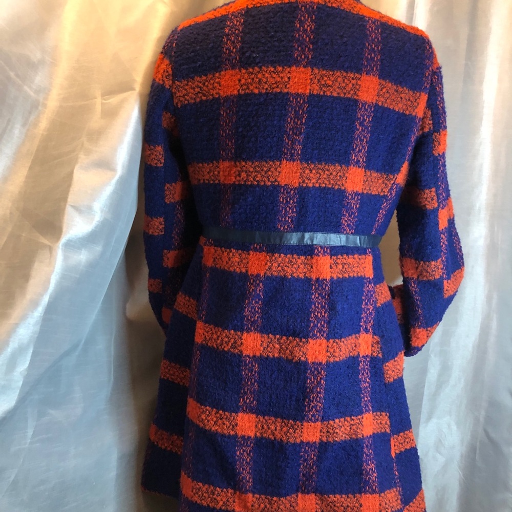 ModCloth wool with leather trim coat. Size large. Snap closure - Picture 5 of 16